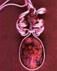 Silver-Wrapped Leopard Jasper Pendant