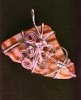Silver-Wrapped Beach Shell Fragment Pendant