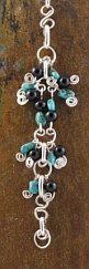 Silver Bracelet with Turquoise and Onyx Bracelets