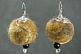 Silver, Black Onyx, & Dyed Wool Felt Earrings